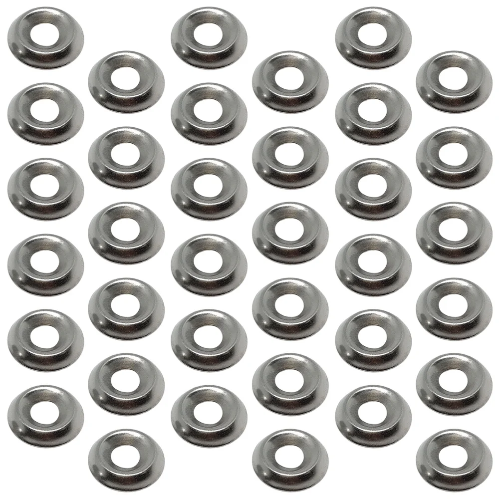 

100 Pcs Stainless Steel Washer Practical Fixing Gaskets Polished Bolt Fisheye-shaped Washers Silver Rust-proof