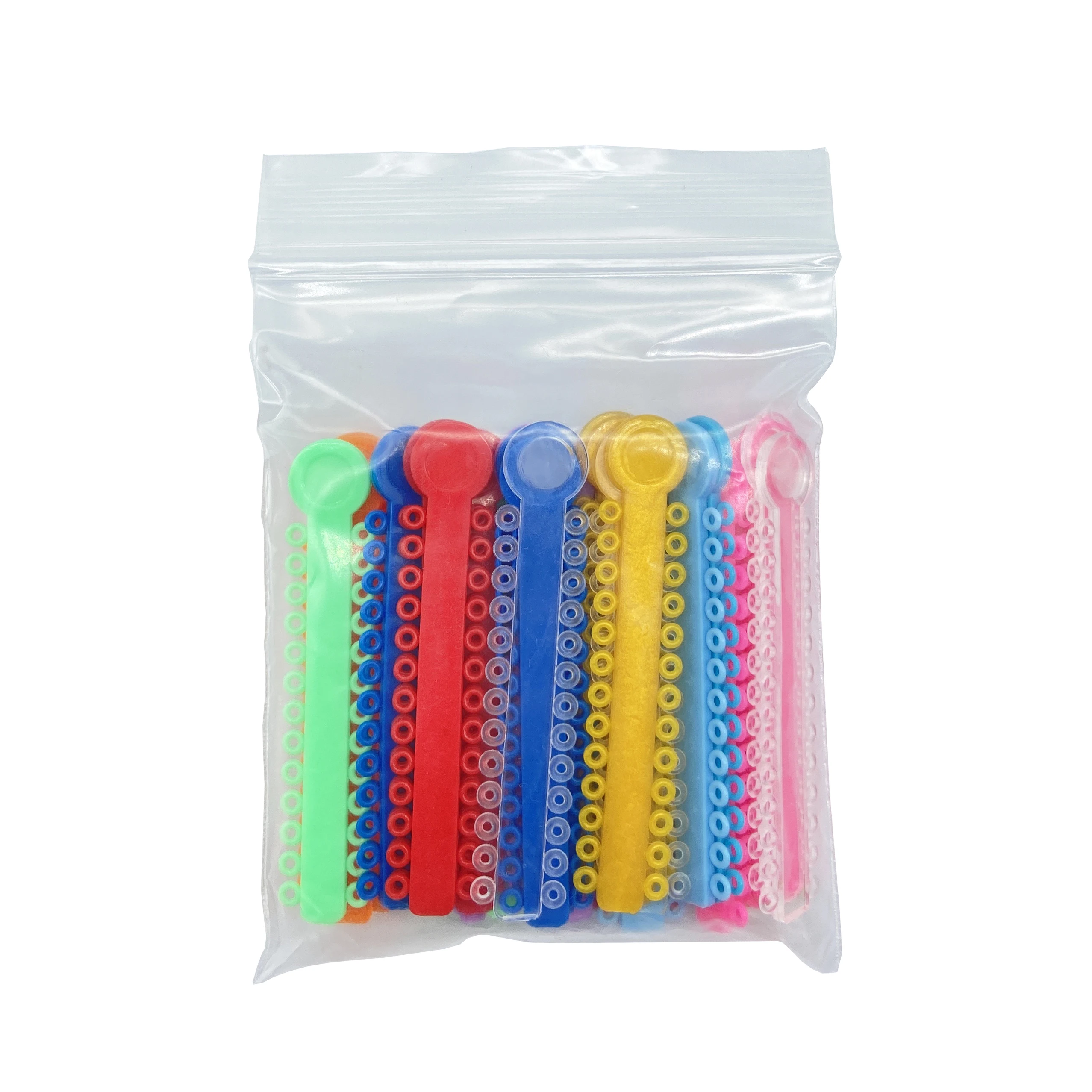 1Pack=1040PCS/40Sticks Dental Orthodontic Elastic Ligature Ties Bands for Brackets Braces Colourful to Choose