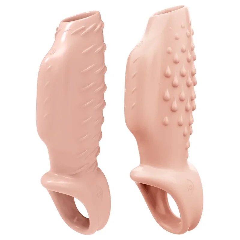 Penis Enlarging and Balding Cover with Vibration Delayed Ejaculation Enhances Strength Sex Toy for Men