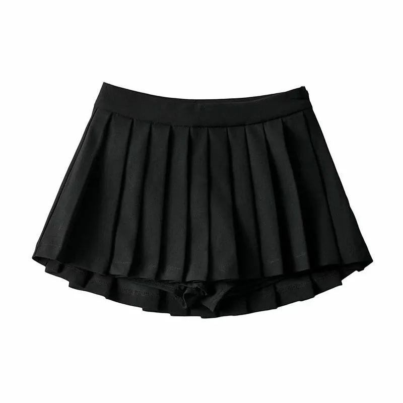 Mini jupes plissées taille haute pour femmes, sexy, vintage, coréen, tennis, étudiant, blanc, conçu, danse, été, 2024