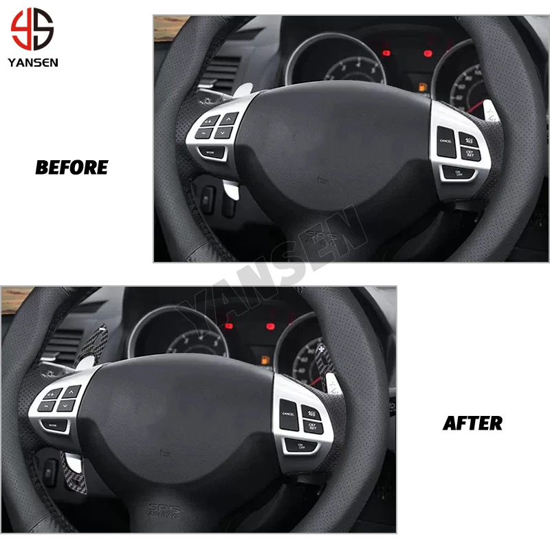 For Mitsubishi ASX Outlander Lancer Eclipse Cross Lancer Steering Wheel Shift Paddle Extend Direct Gear Paddle Extension Sticker