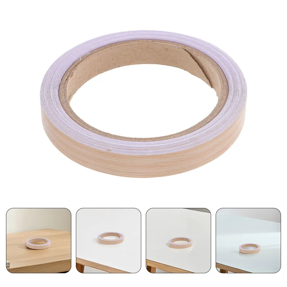 

Wood Grain Edge Banding Tape Self-Adhesive Trim for Furniture Cabinets Doors Windows DIY Repair Conceal Imperfections Decorative