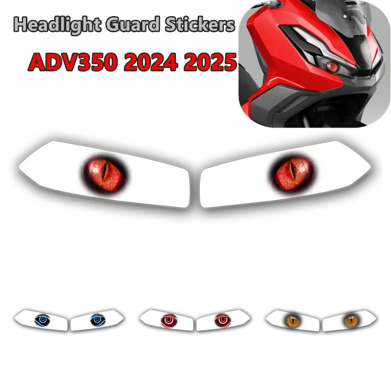 

Motorcycle Headlight Stickers Protective Headlight Guard Stickers Decals For Honda ADV350 ADV 350 adv350 2024 2025 Accessories