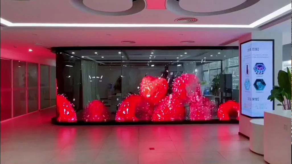 MDS Hoge Resolutie P3.9-7.81 Transparant LED-scherm Commercieel etalage voor winkels Liften PC Film Stick Retail