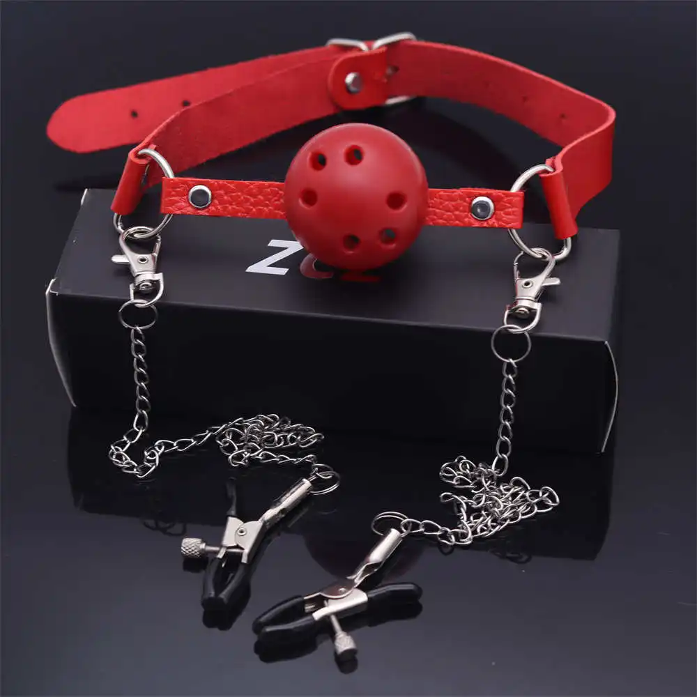 الفم الكمامة الرقيق BDSM أدوات الجنس لعب للأزواج منتجات جنسية الجلود تسخير عبودية Restranit حزام الكمامة الكرة ألعاب الكبار