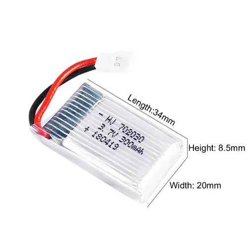 

Syma X57 Drone Helicopter Original Spare Part X57 Battery 3.7V 300mAh Lipo Battery Part Accessory 1PCS/3PCS