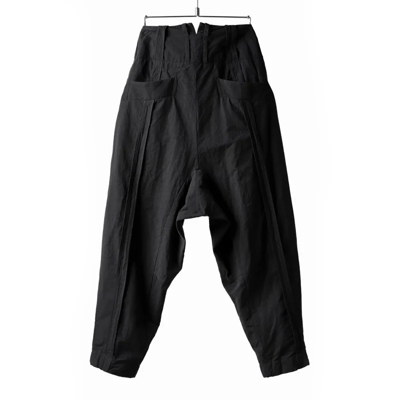 Dark Japanese Retro Yamamoto Deconstruction Style Pure Cotton Spring and Summer Men's Casual Pants Fashion