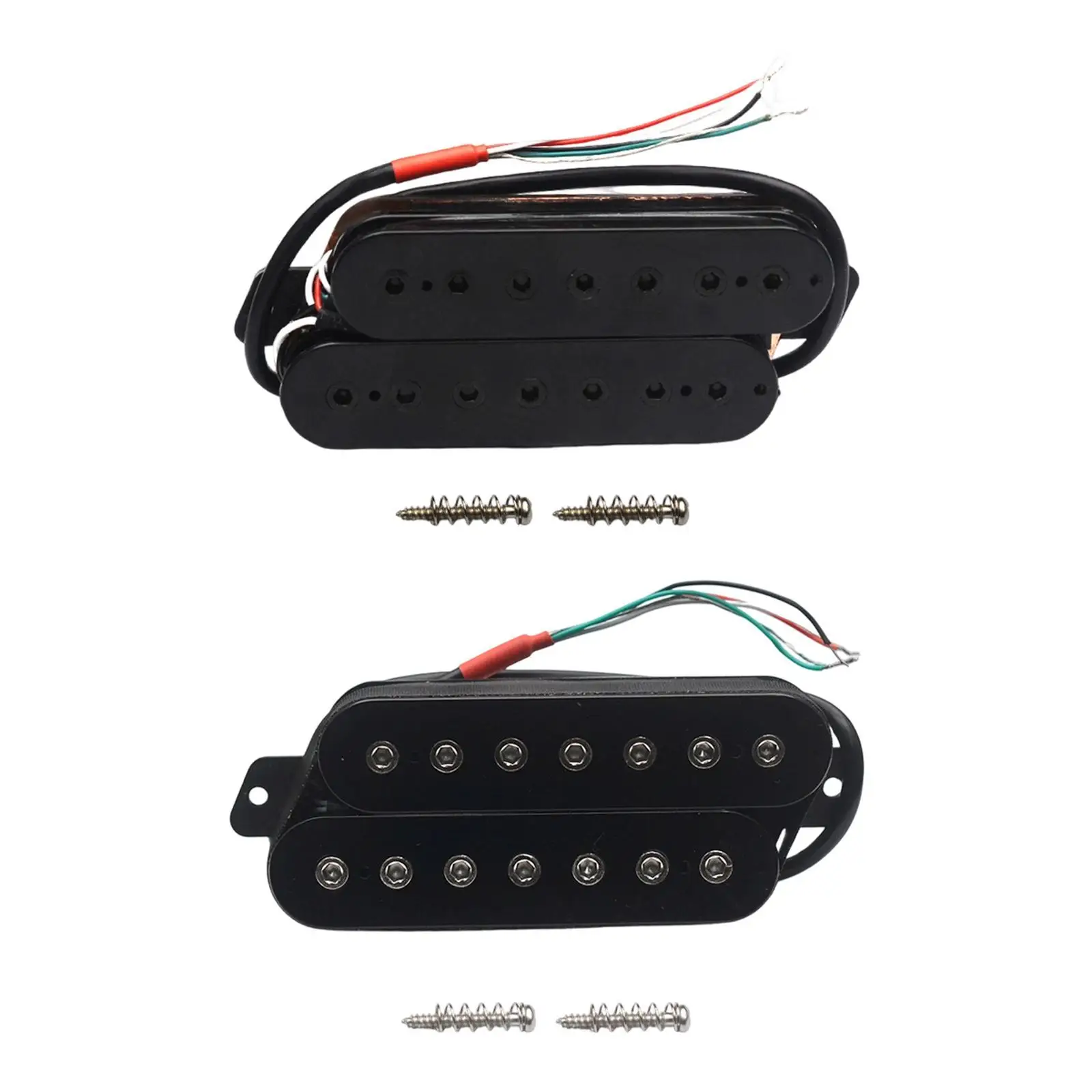 

Гитарный звукосниматель хамбакер для 7-струнной электрогитары, предустановленный, с двойной катушкой, фан-фрейт, 4-проводной выходной цепи, аксессуар для современного металла