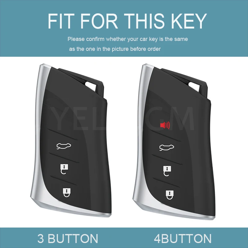 3/4 Buttons Car Key Case Cover for Lexus RX ES GX LX IS LS UX NX GS 300 350 200 260 570 NX200 NX300 RX350 ES300  Accessories