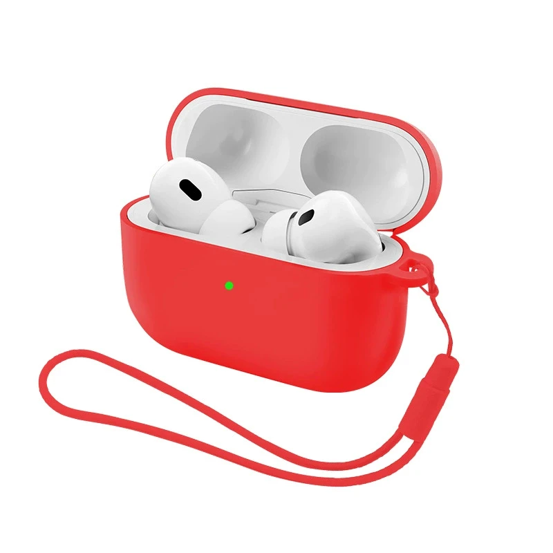 For Airpods Pro 3 2 2nd Generation Air Pods 4 1 3rd Pro3 Pro2 Gen Strap Cover Accessories 2 in 1 Liquid Silicone Earphone Case