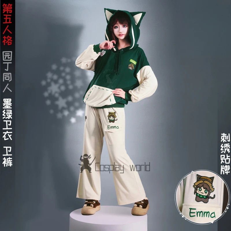 

Game ‌ Identity V ‌ Emma Woods Cosplay Gardener Costume Uniform Halloween Carnival Party Play Role Women Men Clothes