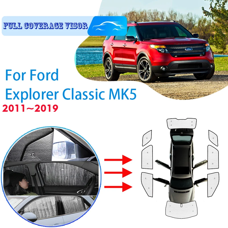 

For Ford Explorer Classic MK5 U502 2011~2019 Car Window Windshield Sunshade UV Protection Reflector Sun Shade Auto Sun Visor