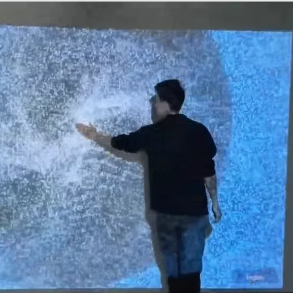 Multi Touch Interactive Ion Beam Projection Game For Large-Scale Walls