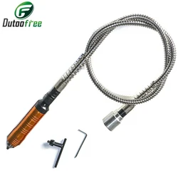 Engraver Soft Flex Shaft Grinder Flexible Shaft 0.5-6mm Drill Chuck Handle Electric Tool Grinding Machines Accessories