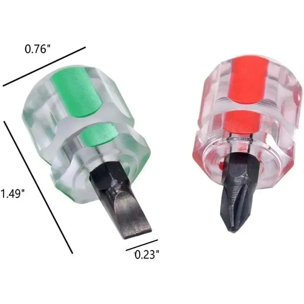 Для крестовой отвертки, мини-ручной инструмент, короткие маленькие разъемные аксессуары, комплект для модернизации, инструменты для ремонта крыльев автомобиля, отвертка, 6 шт.