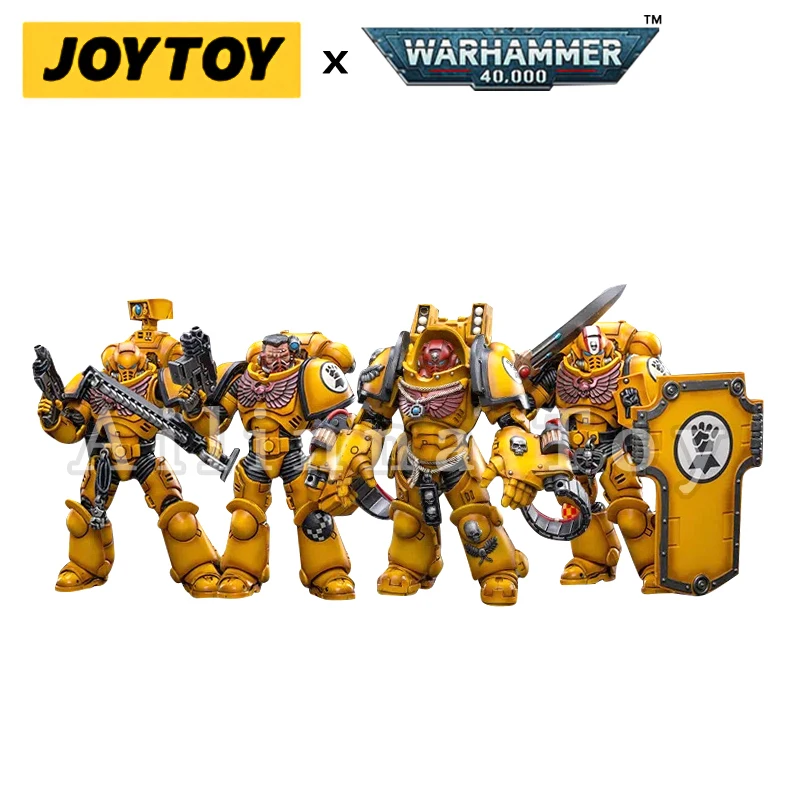 JOYTOY 1/18 Action Figure (4PCS/SET) 40K Fists Intercessors Anime Collection Military Model Free Shipping