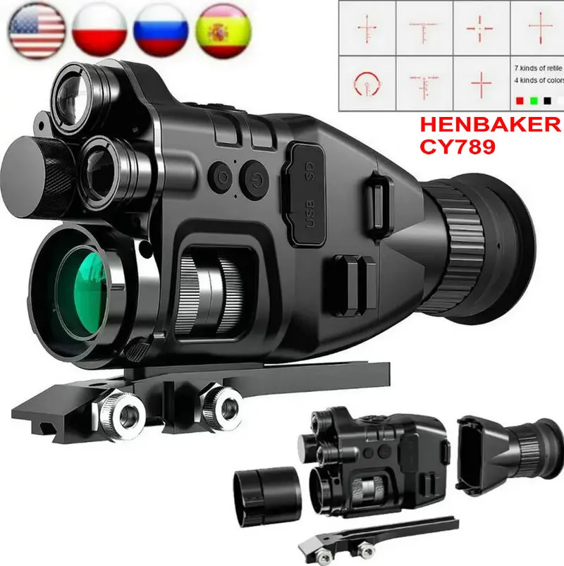 HENBAKER NV710S NV700S NV810 CY10 T723-RL CY789 CY800 CY900 NV002 NV075 night vision monocular riflescope hunting trail camera