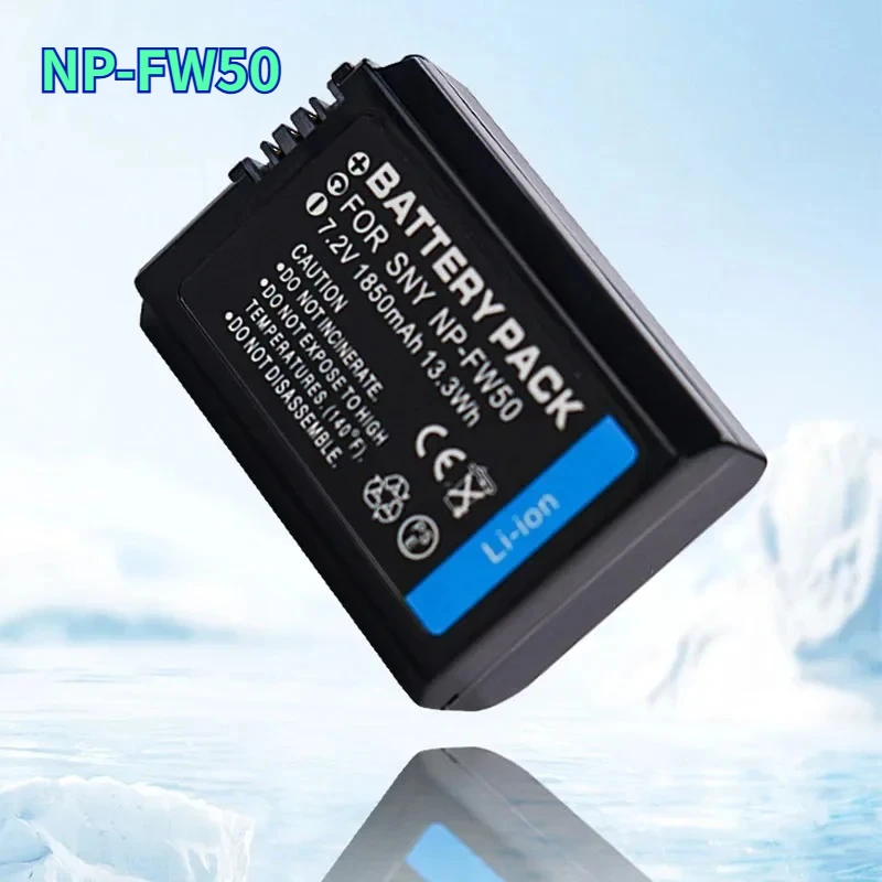 1850mAh NP-FW50 Li-on Battery Pack Rechargeable Battery for Sony Alpha A6500 A6300 A6000 A5000 NEX-3 A7R A7S NEX-7 NEX-5R Camera