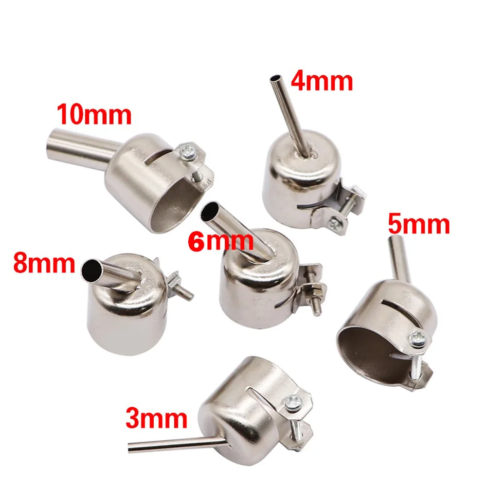 1pc 3mm4mm5mm6mm8mm10mm Schweißen Düse 45 Grad Gebogene Winkel Schweißen Düse Für 850 Serie Heißer Luft Rework station Zubehör