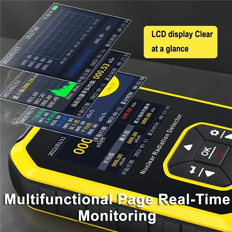 Nuclear Leakage Pollution Nuclear Radiation Detector X-Ray γ-Ray β-Ray Radioactivity Tester Marble Detector Measuring Instrument