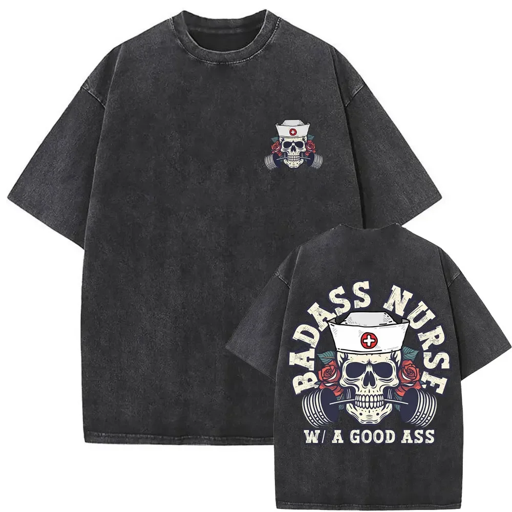 Lifting Club Skeleton Gym Pump Cover T-shirts Men Women Funny Fitness Workout Bodybuilding Washed Vintage T Shirts