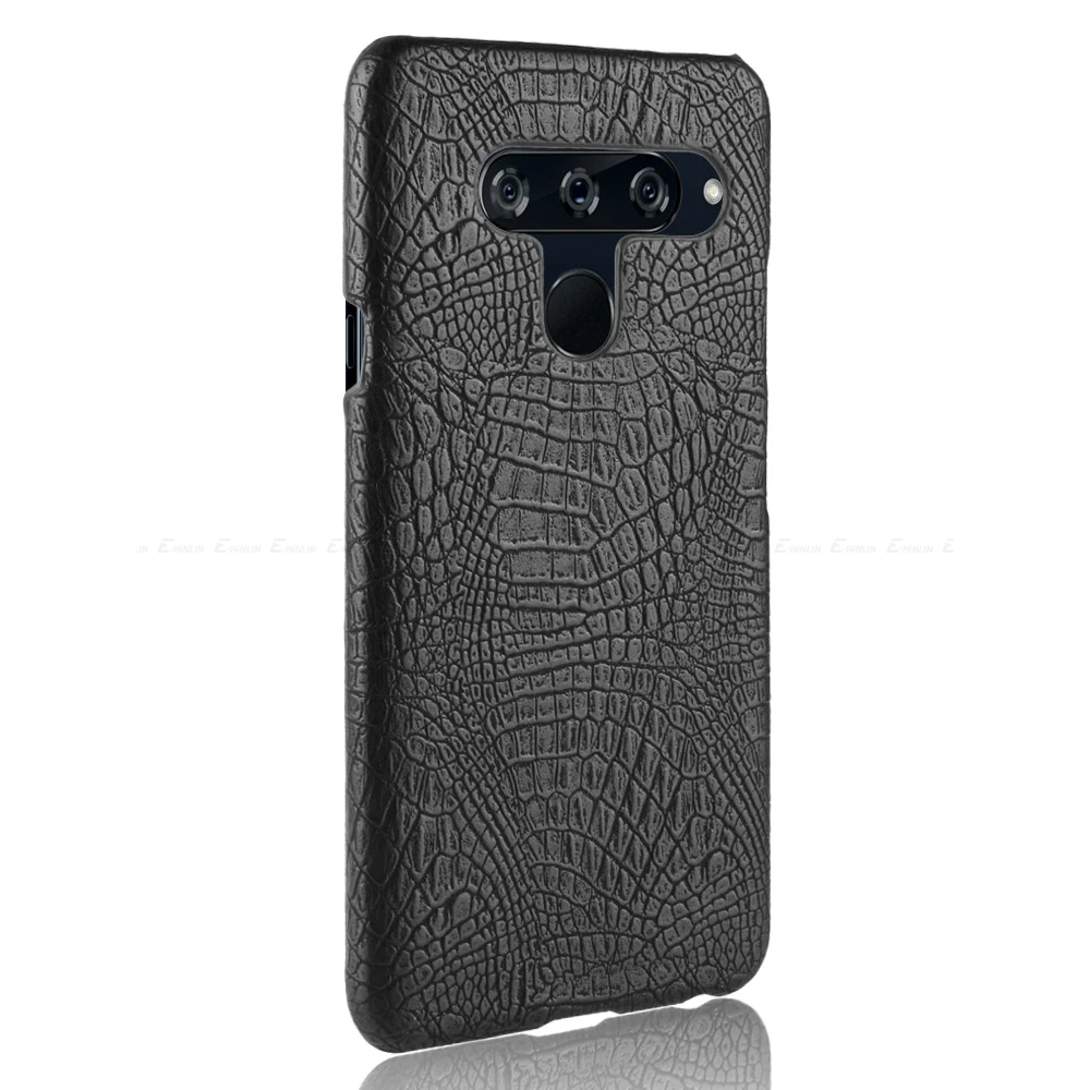 Snake Crocodile Hard Back Cover Protective Leather Phone Case For LG V50 V40 V30S V30 Plus ThinQ G8S G7 Q8 Q7 Alpha Stylo 5 5x