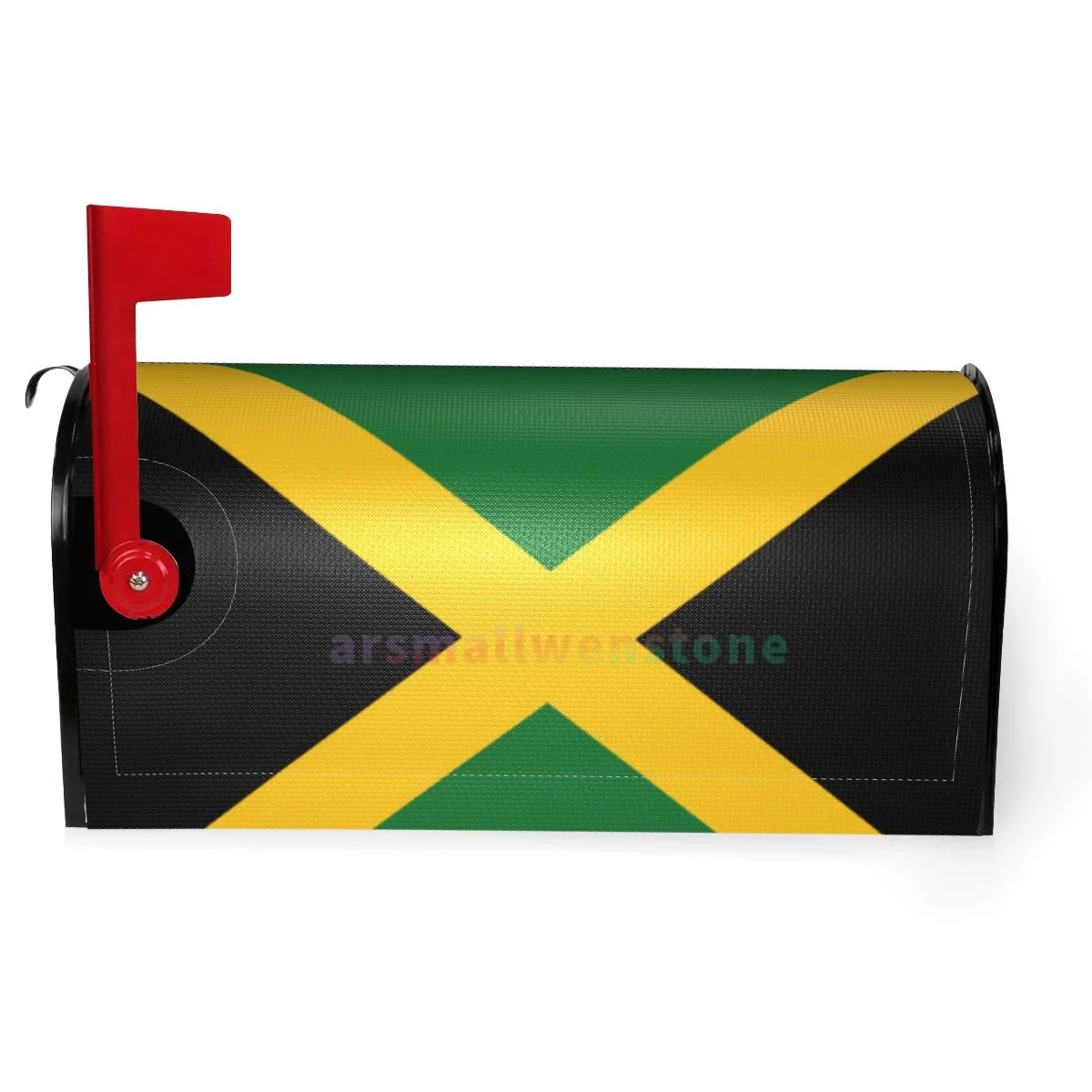 Jamaican Flag Mailbox Cover Wrap Standard Size Welcome Home Garden Outdoor Decoration Post Letter Box Cover