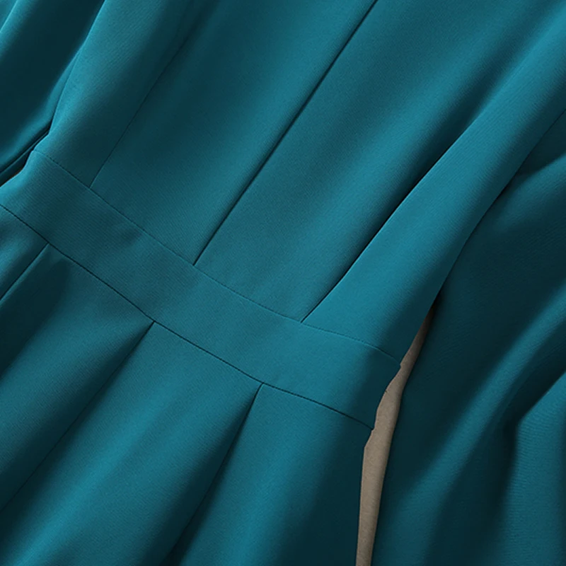 케이트 미들턴 프린세스 스퀘어 칼라 긴팔 워크 드레스, 솔리드 그린 원피스 패션, 22803