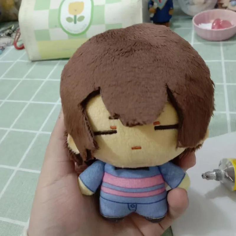 10cm Game Undertale Frisk Kawaii Plushie Stuffed Toys Backpack Car Pendant Keychain Ornament Birthday Gifts