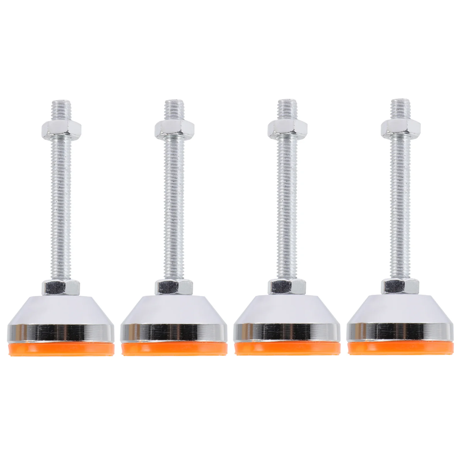 

4Pcs Furniture Leveler Table Leg Extender Anti-Skid Shock Absorbing Rubber Stainless Steel Leveling Feet Furniture Levelers