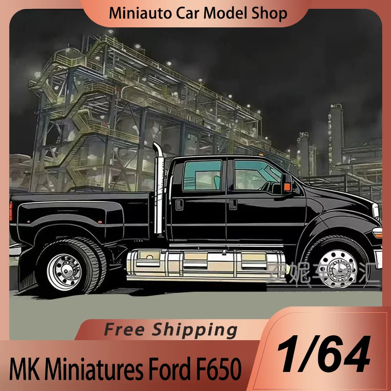 

New In Stock Mk Miniatures 1:64 Ford F650 SUV Hec 2026 Alloy Model Miniature Diecast Model Pontiac Solstice GXP Car Toys Giftr