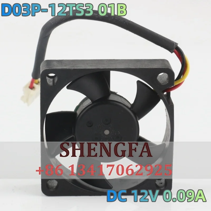 cooling fan Nidec 5V 24V 48V 3510 3.5CM 35X35X10MM miniature velocity measurement dual ball D03P-12TS3 DC 12V 0.09A