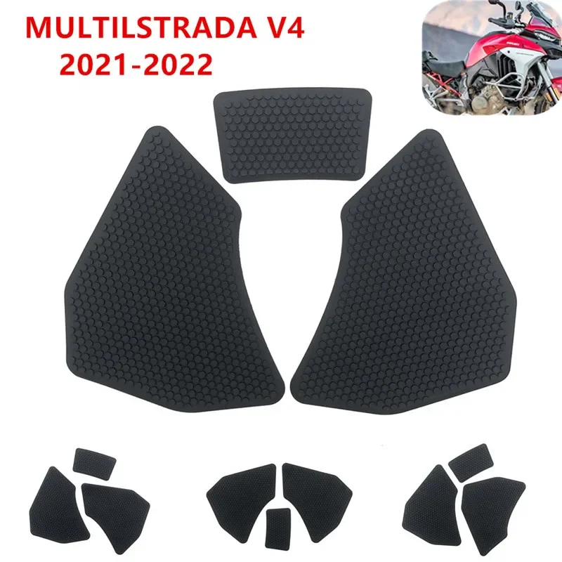 

For Ducati MULTISTRADA V4 /V4S Multistrada V4 S 2021 2022 2023 Anti slip Tank Pad Sticker Gas Knee Grip Traction Side Pad