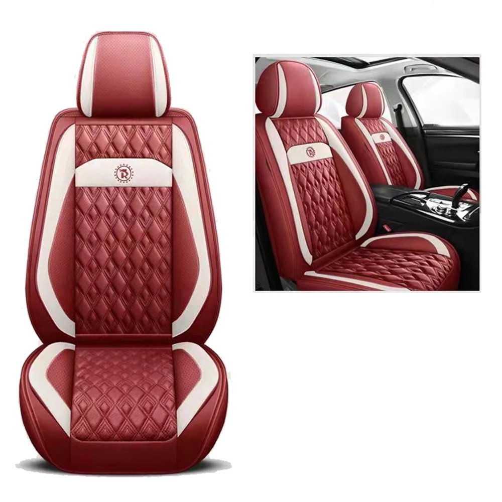 Leather Car Seat Covers for Renault Megane 2 3 Sport Scenic Captur Clio Fluence Kangoo Logan Front Rear Seat Cushion Accessories