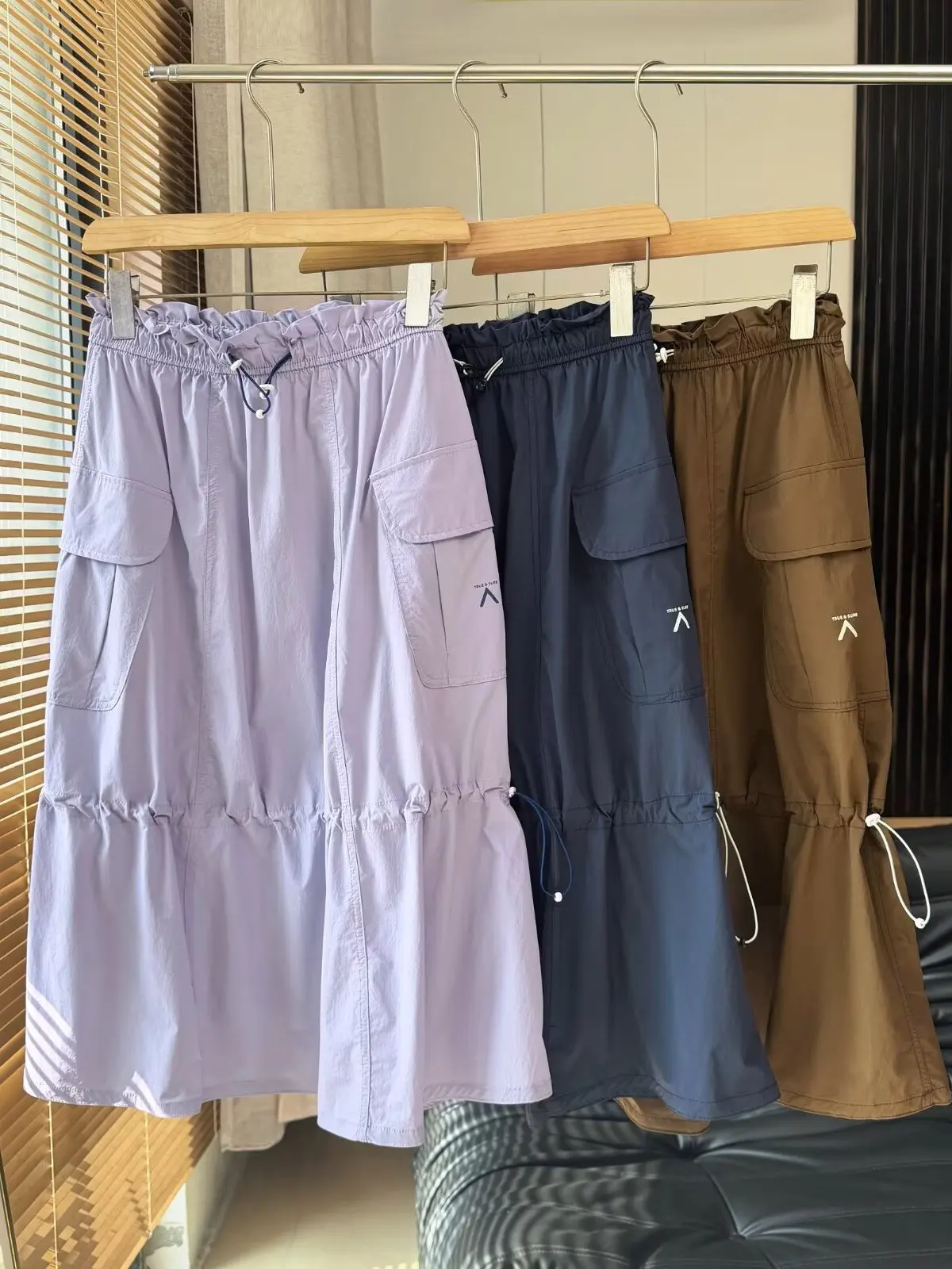 Outdoor Women's Water-Resistant Wear-Resistant Half Skirt Loose Sun Protection Long Skirt Casual Versatile Work Skirt 2617