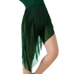 Gonna da balletto in maglia con lacci 360 ° abito da ballo moderno stile avvolgente drappeggi per Ballerine abito da allenamento per donna