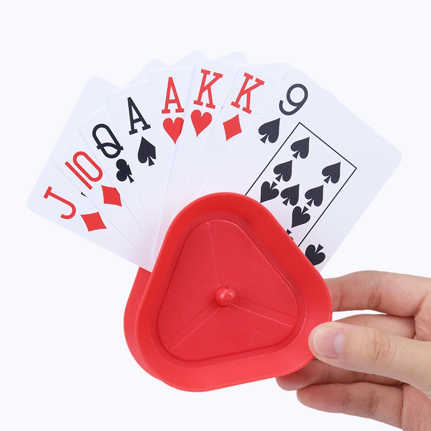 2/ 4PCS  set triangle hands-free playing card holder