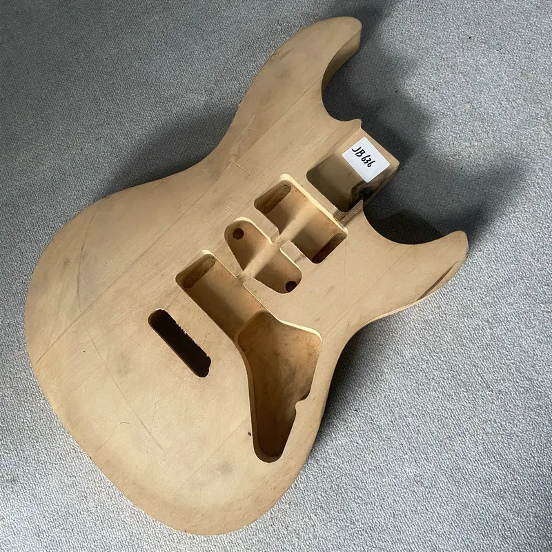 

JB636 Solid Basswood 6 String ST Electric Guitar Body HSH Pickups No Paints Right Hand Unfinished DIY And Replace Parts