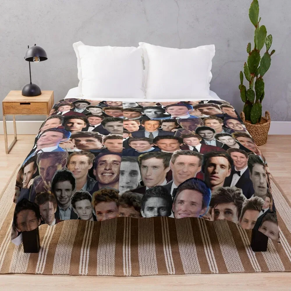 Eddie Redmayne Collage Throw Blanket Quilt Thins Blankets For Sofas Blankets