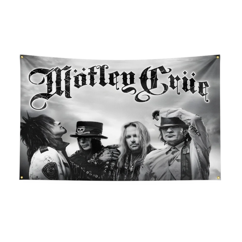 3x5 Ft Heavy Rock Band M-Motleys Flag Polyester Digital Printing Banner for Bedroom Wall Art Out Door Tapestry Decora - Image 5