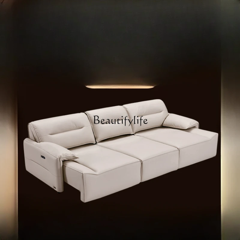 Technology Fabric Electric Function Living Room Elephant Ear Retractable Dual-Purpose Sofa Bed