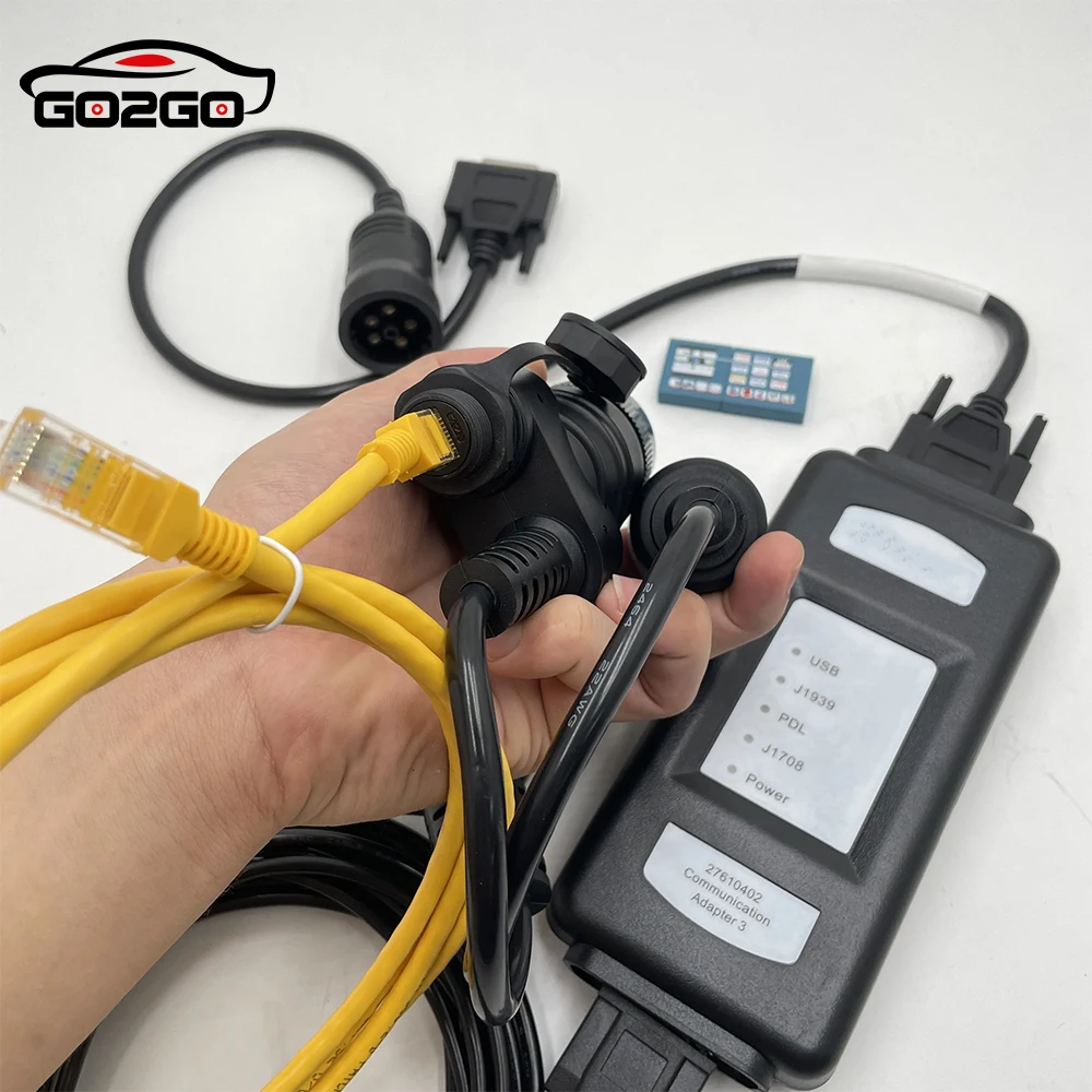 For Perkins Excavator Truck Boat 27610402 27610401 Communication Adapter 3EST Diagnostic Tool Scanner with Software 2021B