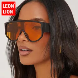 LeonLion Punk Oversized Sunglasses Women Fashion Retro Eyewear Women Personality Simple 2024 Glasses Female Gafas De Sol Mujer