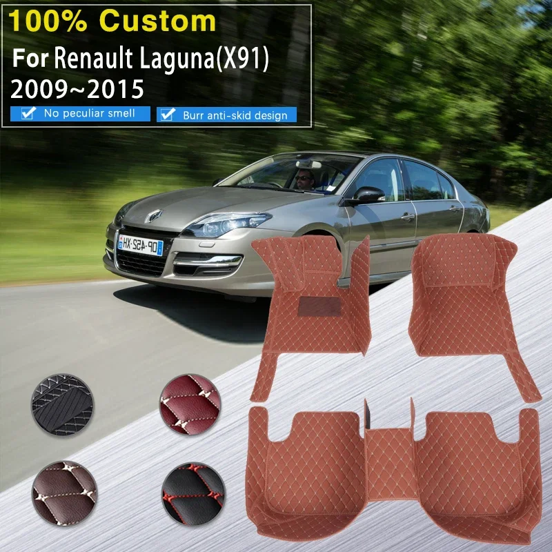 

Quality Car Floor Mats For Renault Laguna X91 2009~2015 5seat Waterproof Protective Pad Alfombra Para Auto Car Accessories Inter