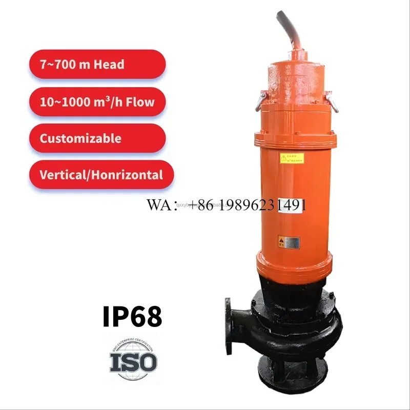 Wmwmnu for 3-6 Inch Horizontal Vertical Centrifugal High Pressure Stainless Steel Submersible Water Pump 10-70 Bar 10-500 M/h
