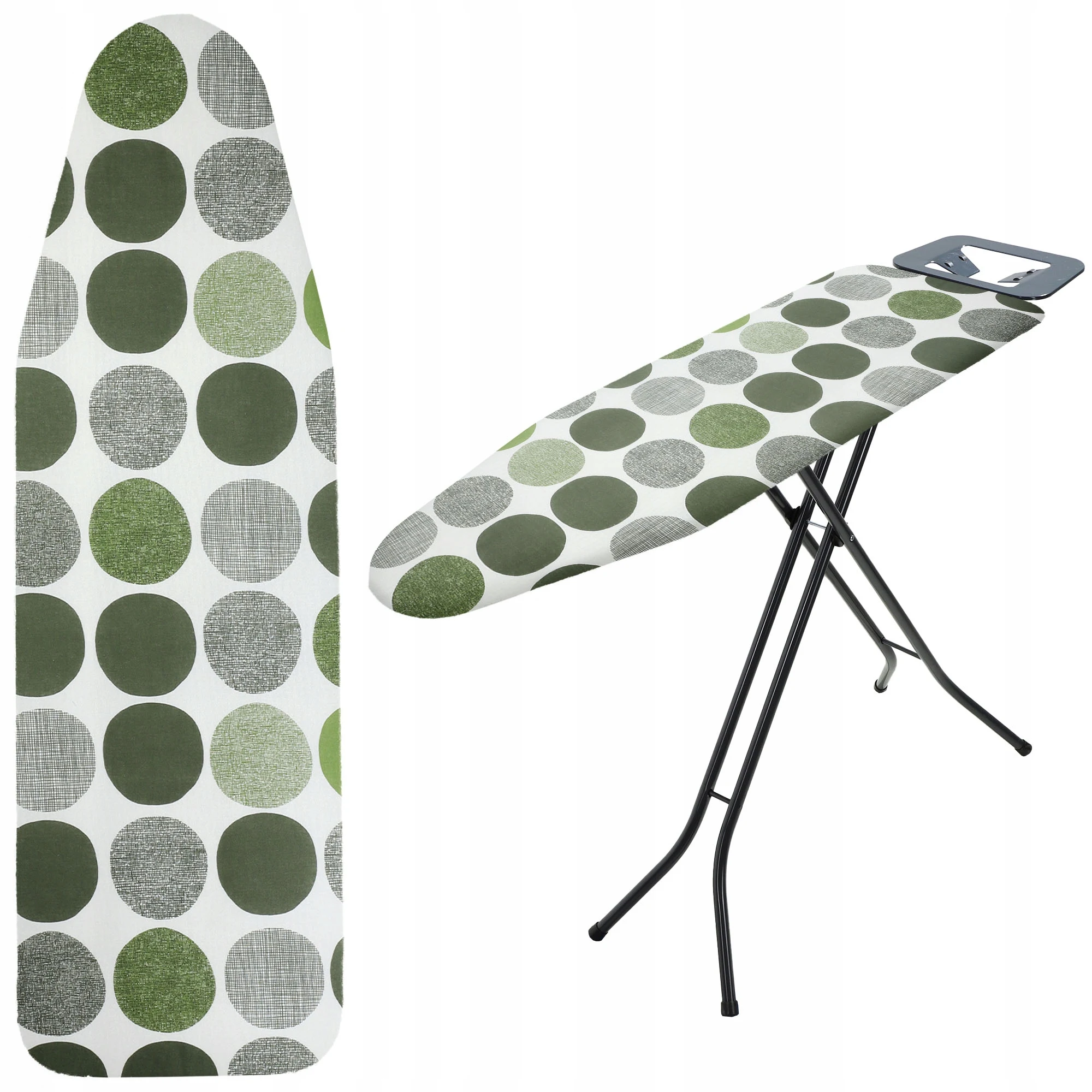 KADAX Strijkplankhoes Stretch Fitted Pad 120x40 cm met wielen