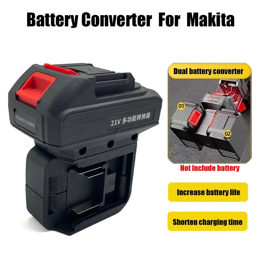 

Преобразователь батареи 2 в 1 для ударной дрели Makita, гаечный ключ, отвертки для адаптера батареи 18 В, аксессуар для электрического инструмента