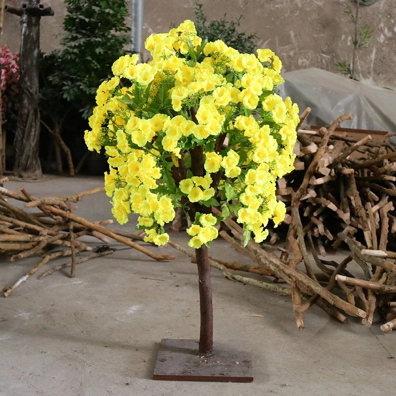 

Weather-Resistant Artificial Bellflower Trees - Distinctive-Style Faux Trees for Outdoor Wedding Decoration