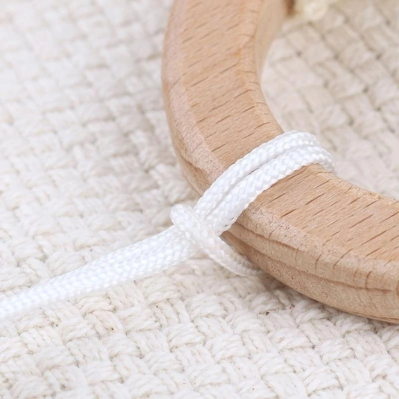 مشبك دمية J15U مع عضاضة أطفال كروشيه لتسنين الطفل الخشبي دمية الطفل #4