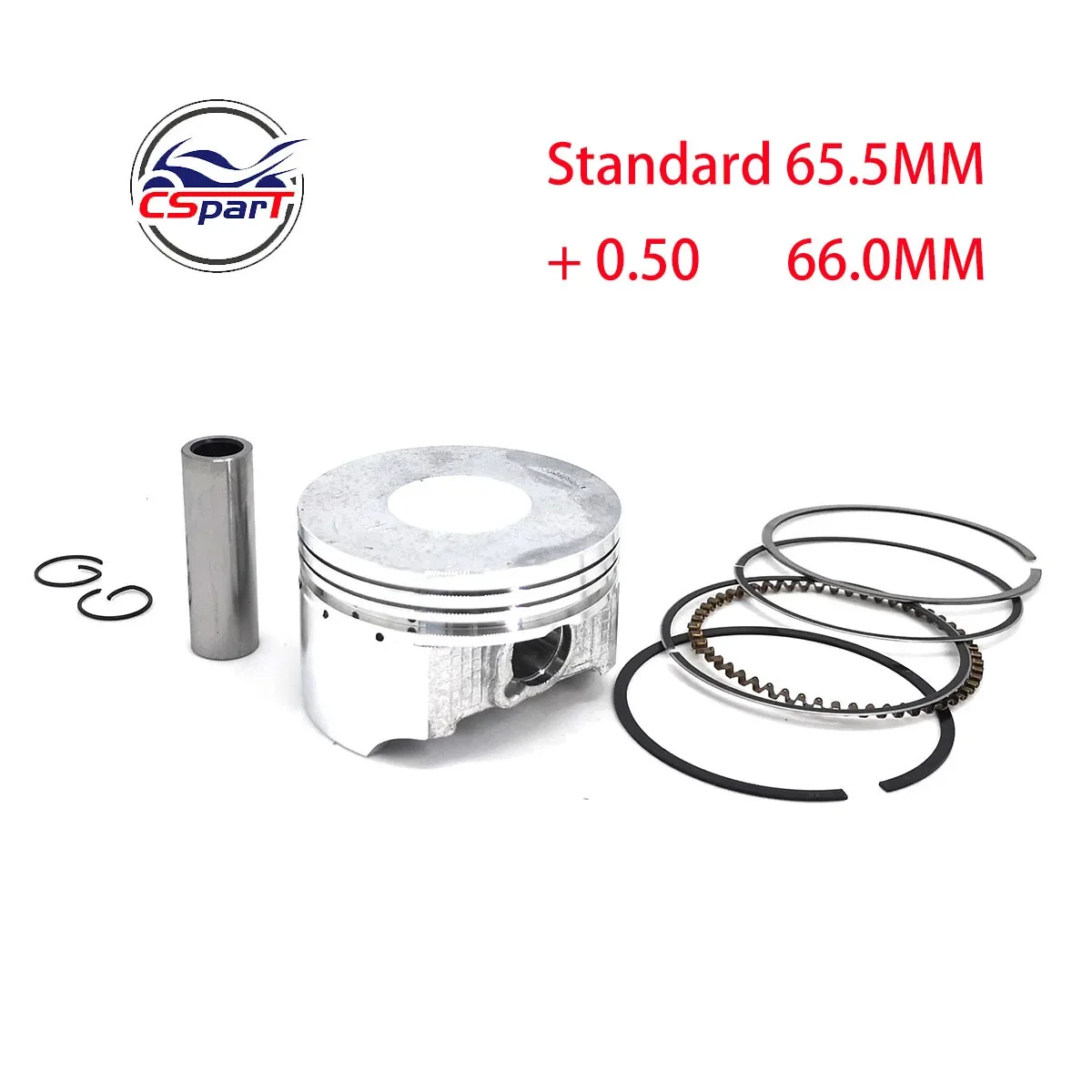 CB250 Viper ZS250GY pierścień tłokowy 65.5mm + 0.5mm (66mm) 15mm 166fmm Zongshen motocykl